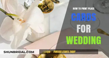 Elegant Wedding Place Cards: A Simple DIY Printing Guide