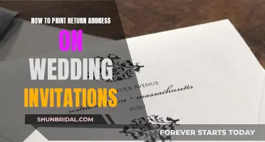 Wedding Invitation Etiquette: Return Address Printing