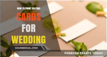 Elegant DIY Wedding Seating Cards: Easy Printing Tips and Tricks