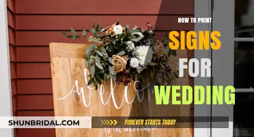 DIY Wedding Sign Printing: Easy Steps for Personalized Decor