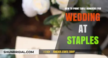 DIY Wedding Table Numbers: Easy Printing Tips at Staples