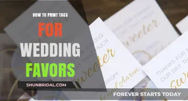 Creative DIY Guide: Printing Personalized Tags for Wedding Favors