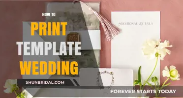 DIY Wedding Printing Guide: Master Template Printing for Your Big Day