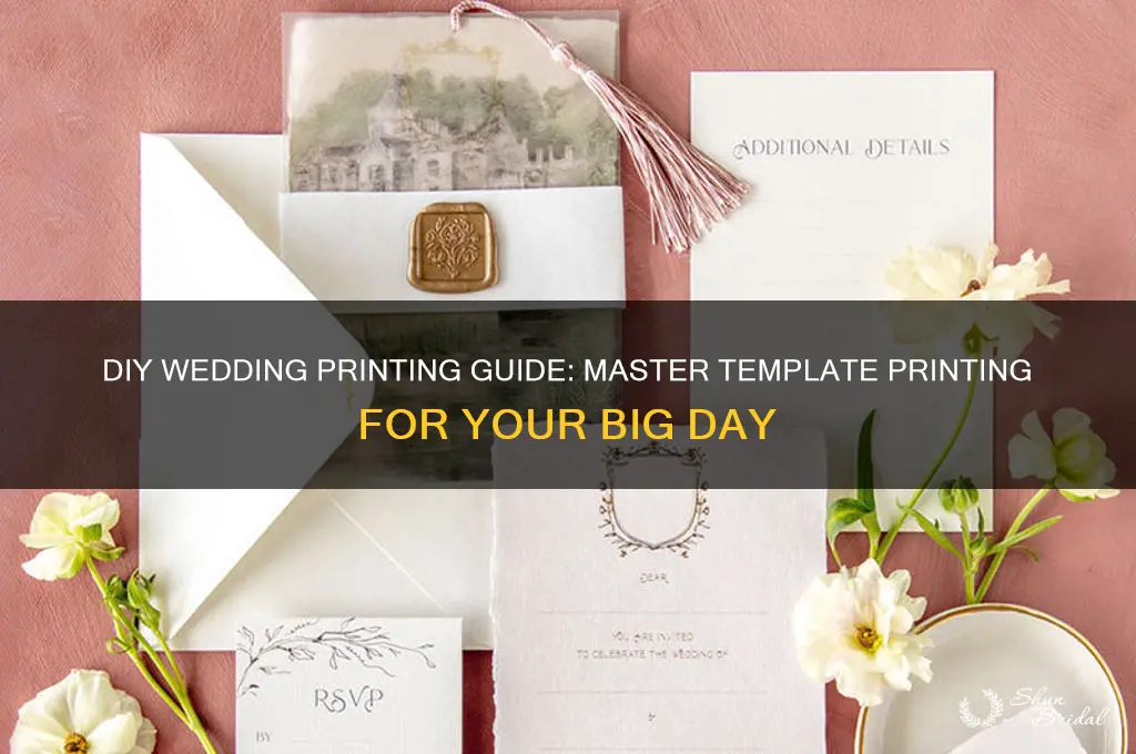how to print template wedding