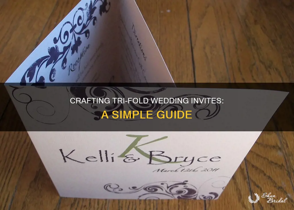 how to print tri fold wedding invitations