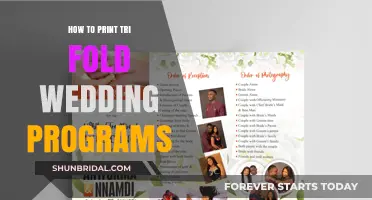 Elegant DIY Guide: Printing Tri-Fold Wedding Programs at Home