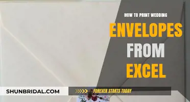 Effortless Wedding Envelope Printing: Excel Tips for Perfect Invitations