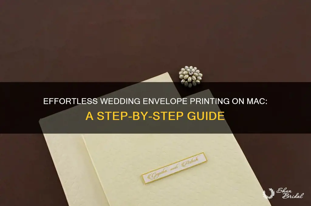 how to print wedding envelopes on mac