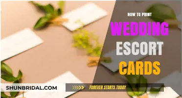 Elegant DIY Guide: Printing Perfect Wedding Escort Cards Effortlessly