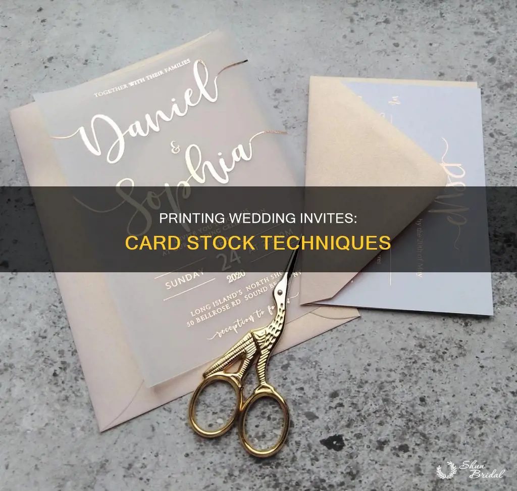 how to print wedding invitations on card