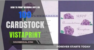 Printing Perfect Wedding Invites on 100lb Cardstock with VistaPrint