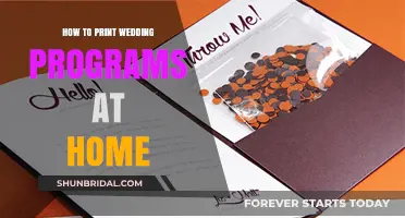 DIY Wedding Programs: Easy Steps for Home Printing Success