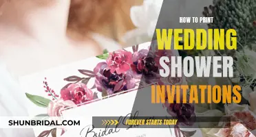 Printing Wedding Shower Invites: A Step-by-Step Guide