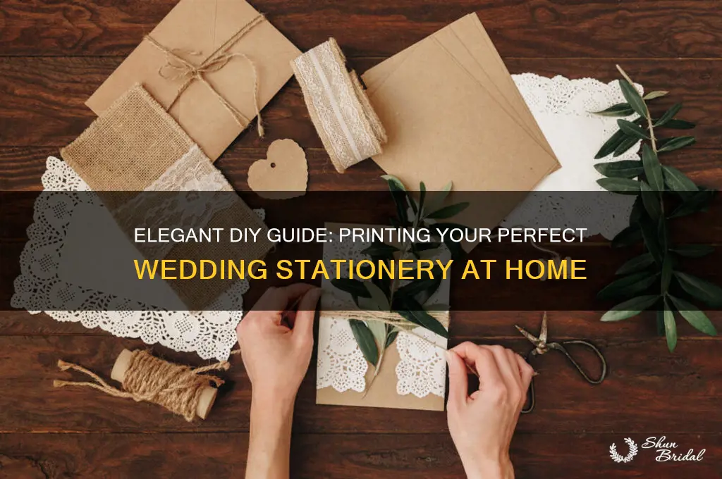how to print wedding stationery