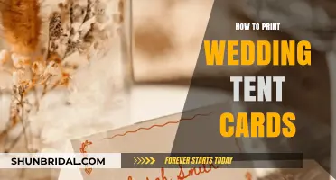 DIY Wedding Tent Cards: Easy Printing Tips for Elegant Table Settings