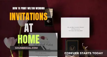 Printing Your Own Wilton Wedding Invitations