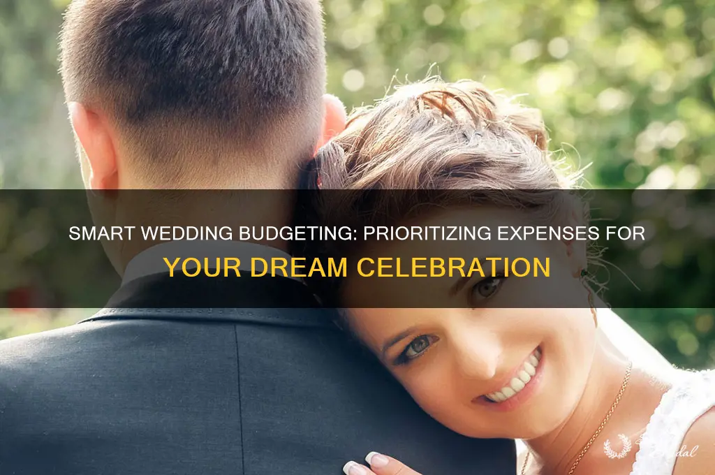how to prioritize wedding budget