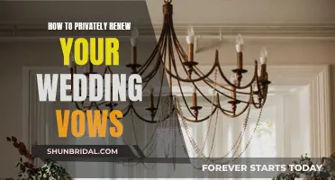 Renewing Wedding Vows: A Private Affair