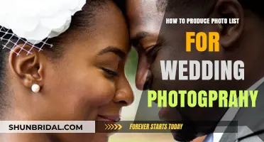 Essential Wedding Photo Lists for Your Big Day