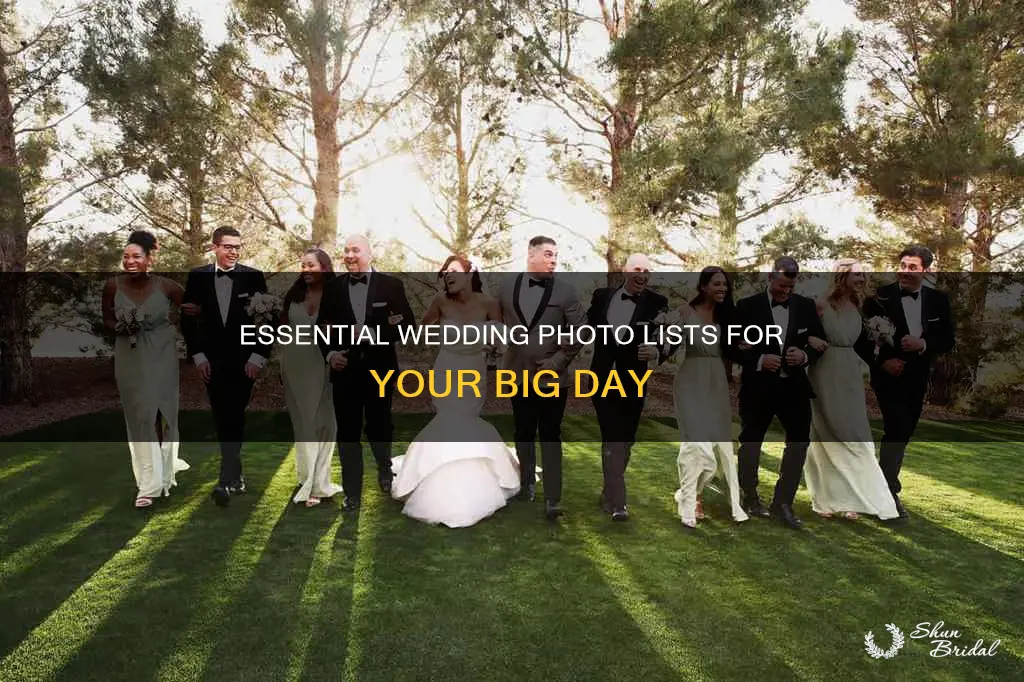 how to produce photo list for wedding photogprahy