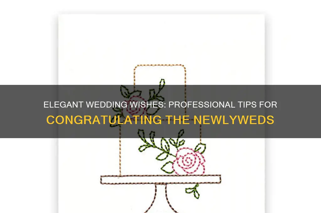 how to professionally congradulate someone on a wedding