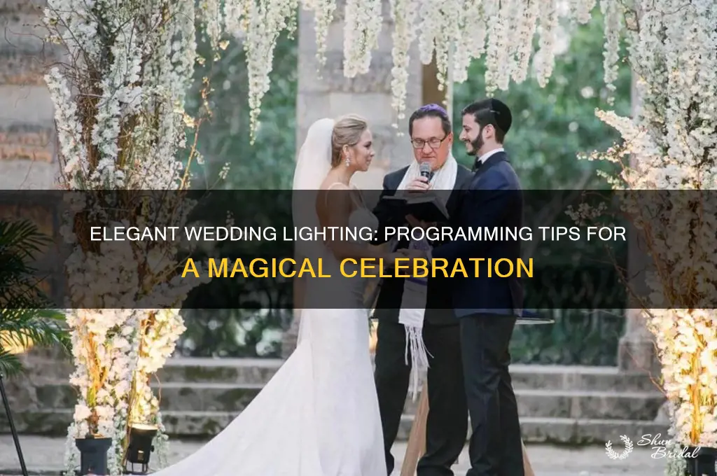 how to program lights for weddings