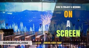 Creative Tips for Displaying Your Wedding on a Screen
