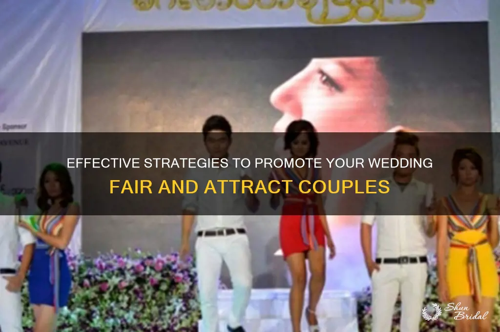 how to promote a wedding fair