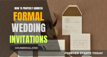 Formal Wedding Invitation Etiquette: Addressing Guests with Style