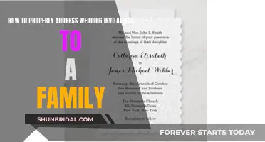 Addressing Wedding Invites: Etiquette for Family Names