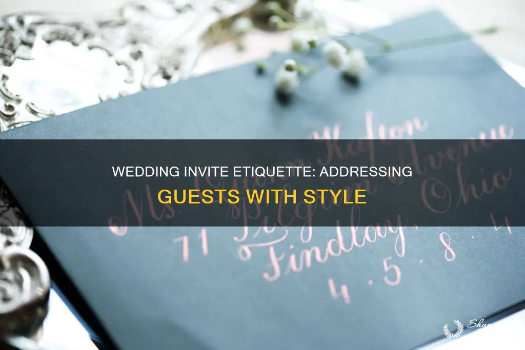 how to properly address wedding invites