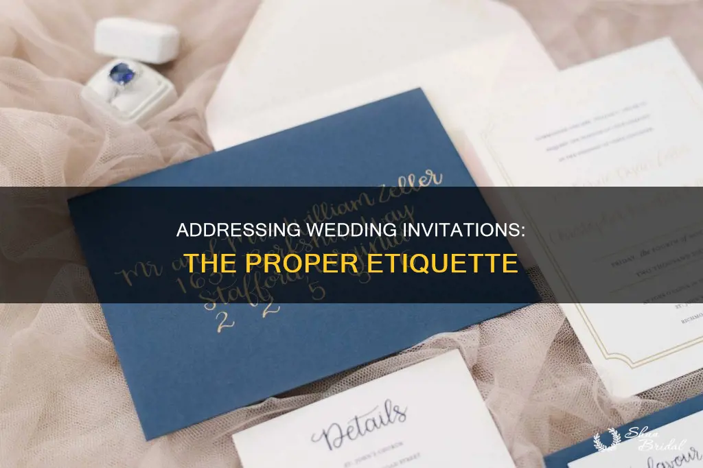 how to properly address wedding ivitations