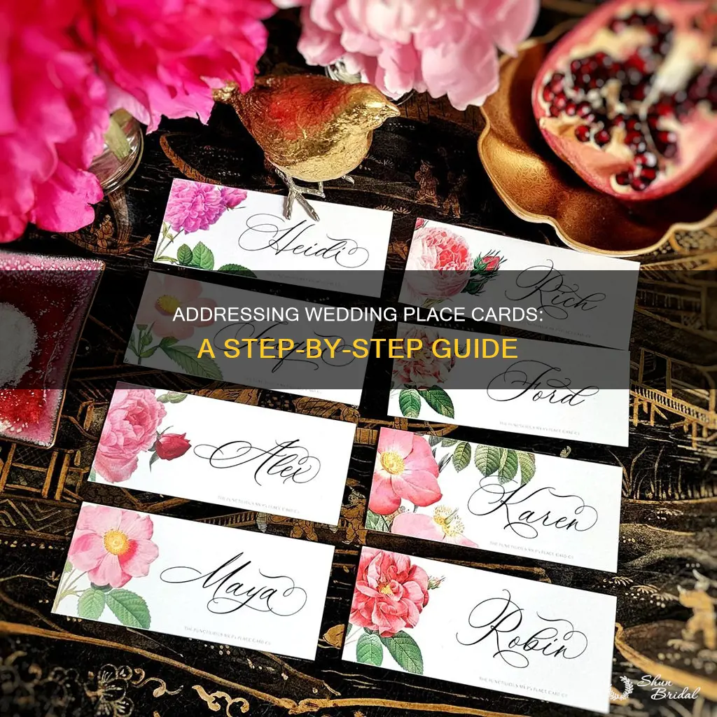 how to properly address wedding place cars