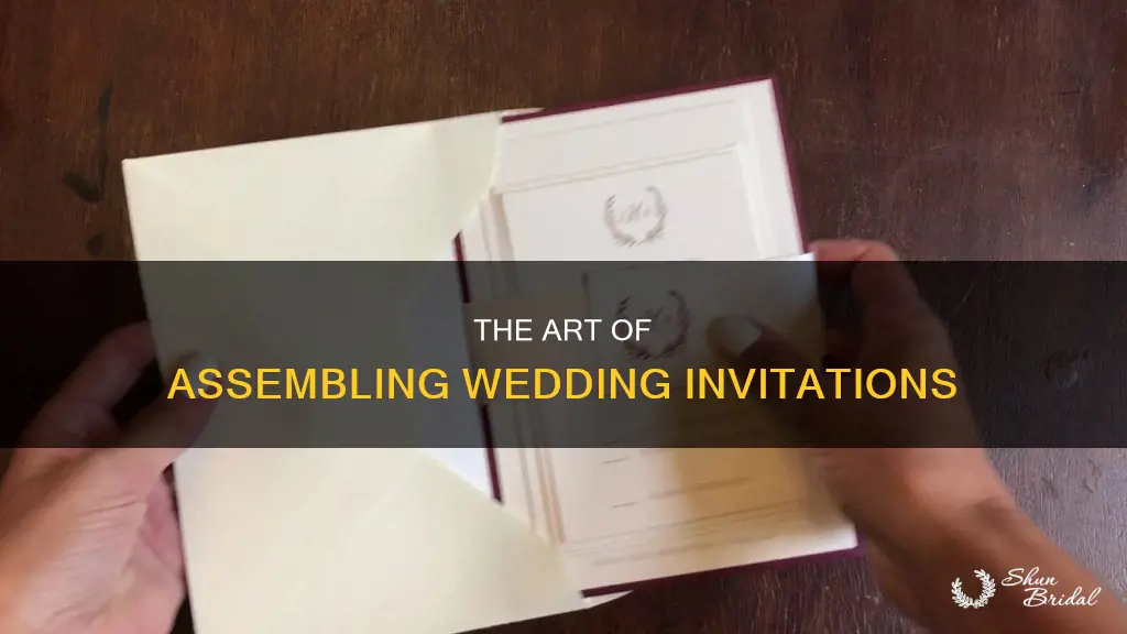 how to properly assemble a wedding invitation