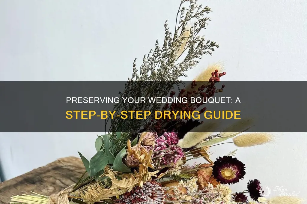 how to properly dry my wedding bouquet