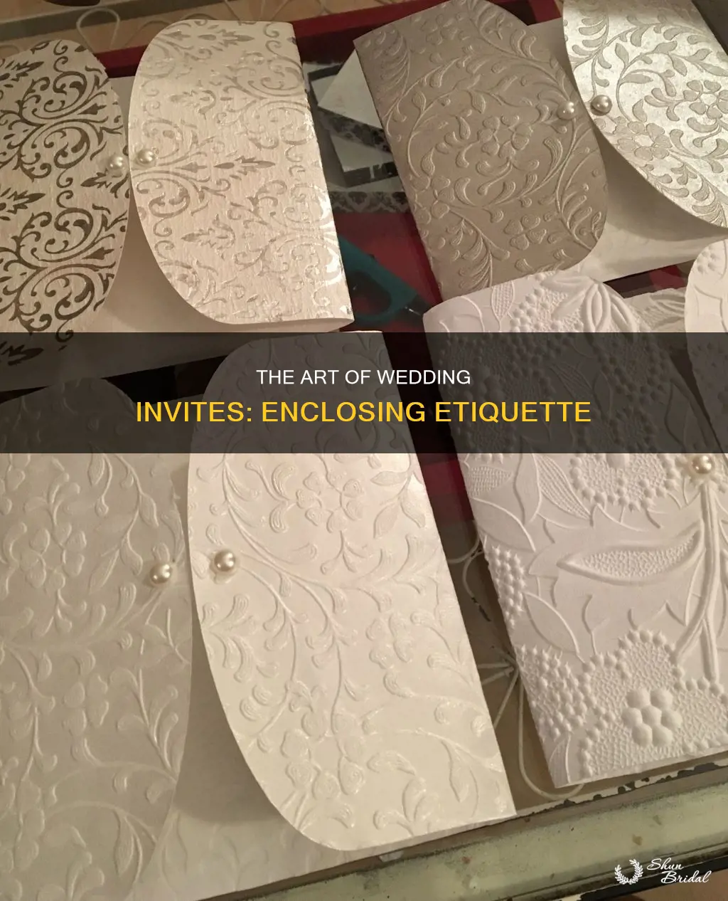 how to properly enclose wedding invitations