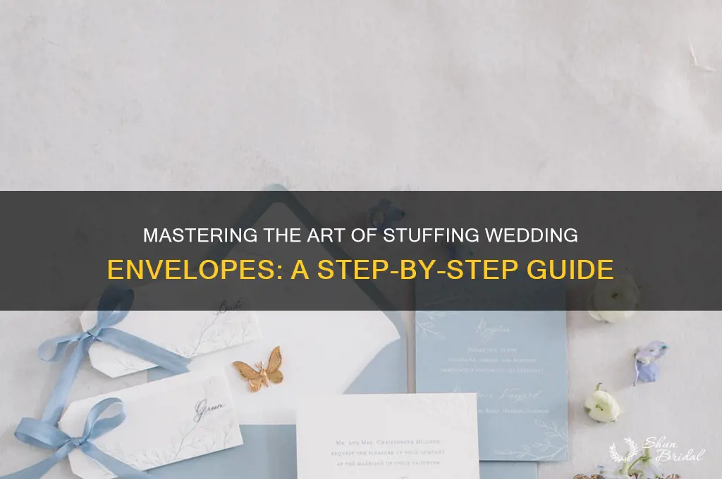 how to properly stuff wedding envelopes