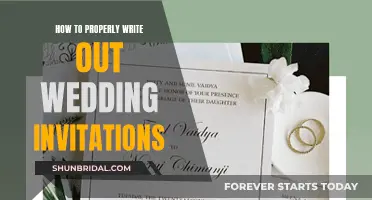 Writing Wedding Invitations: The Proper Etiquette