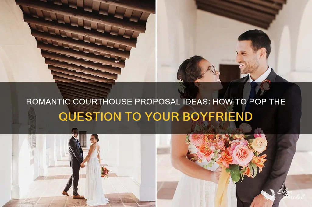 how to propose to my boyfriend for a courthouse wedding