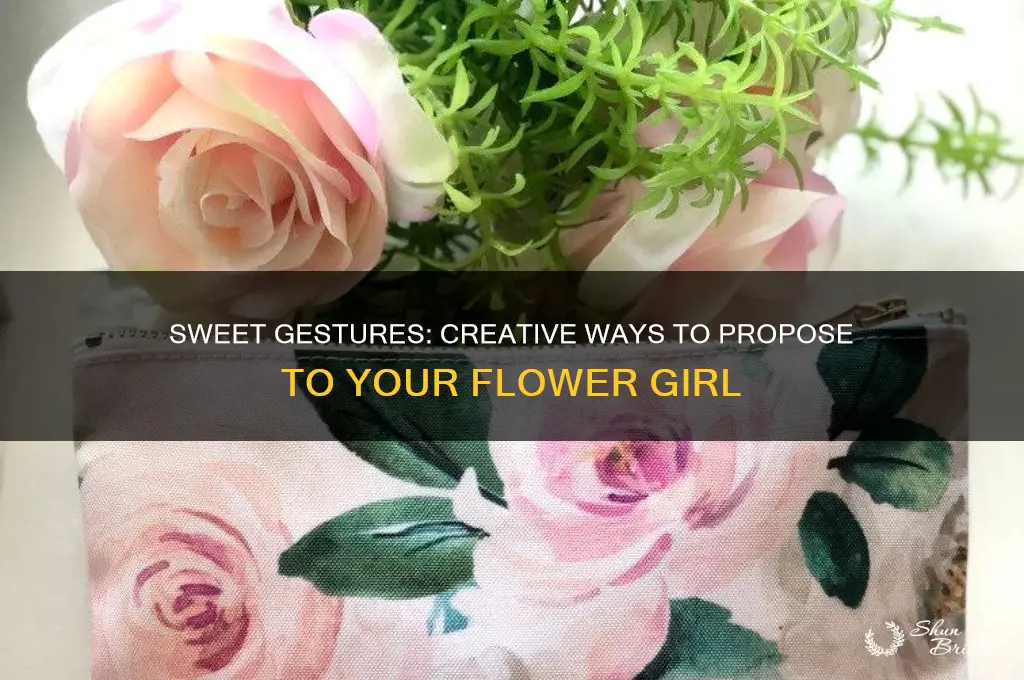 how to propose to your flower girl