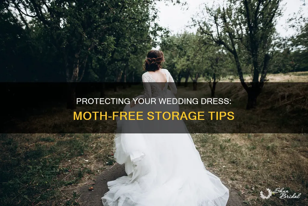 how to protect a wedding dress from moths