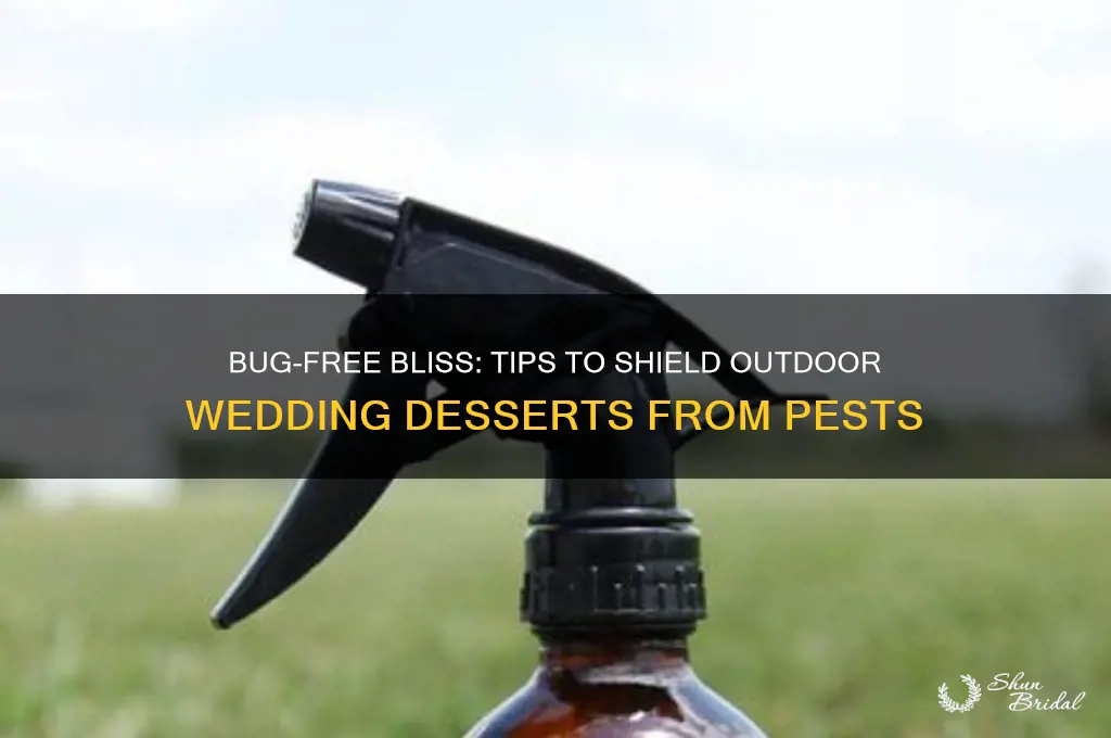 how to protect outdoor wedding deserts from bugs