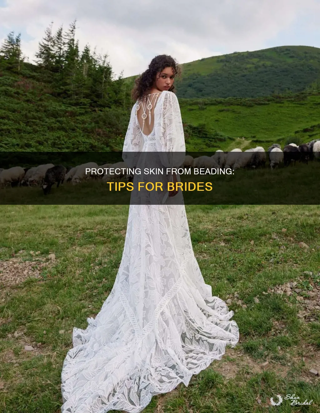 how to protect skin from beading on wedding dress