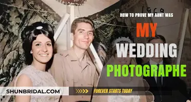 Proving My Aunt Was Our Wedding Photographer