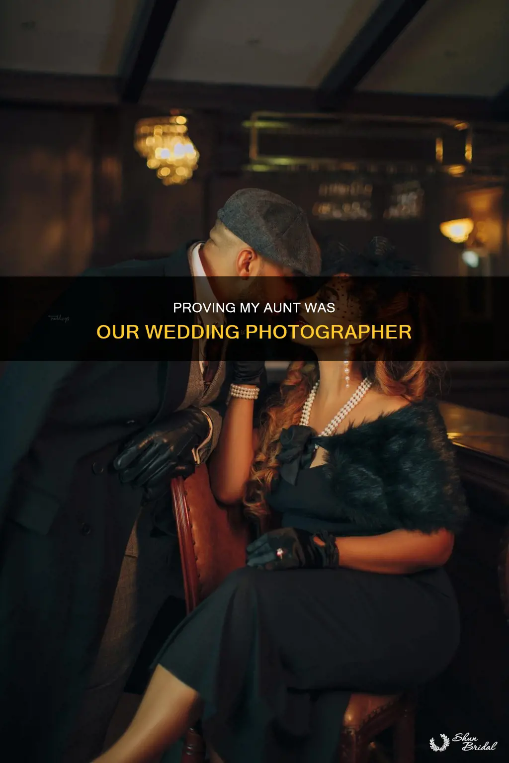 how to prove my aunt was my wedding photographer