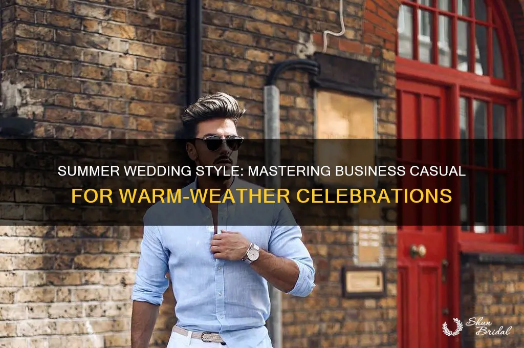 how to provide examples of business casual for summer wedding