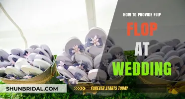 Creative Ways to Offer Flip Flops for Wedding Guests' Comfort