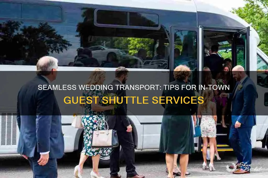 how to provide transportation to wedding for in town guest