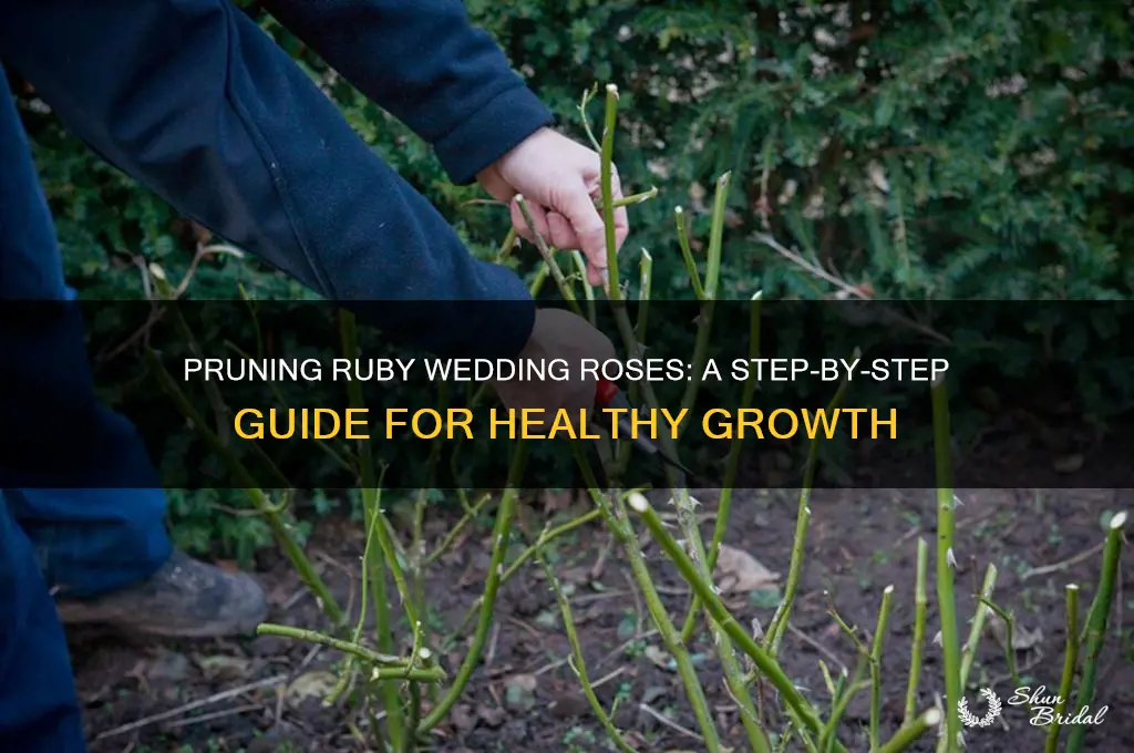 how to prune ruby wedding rose