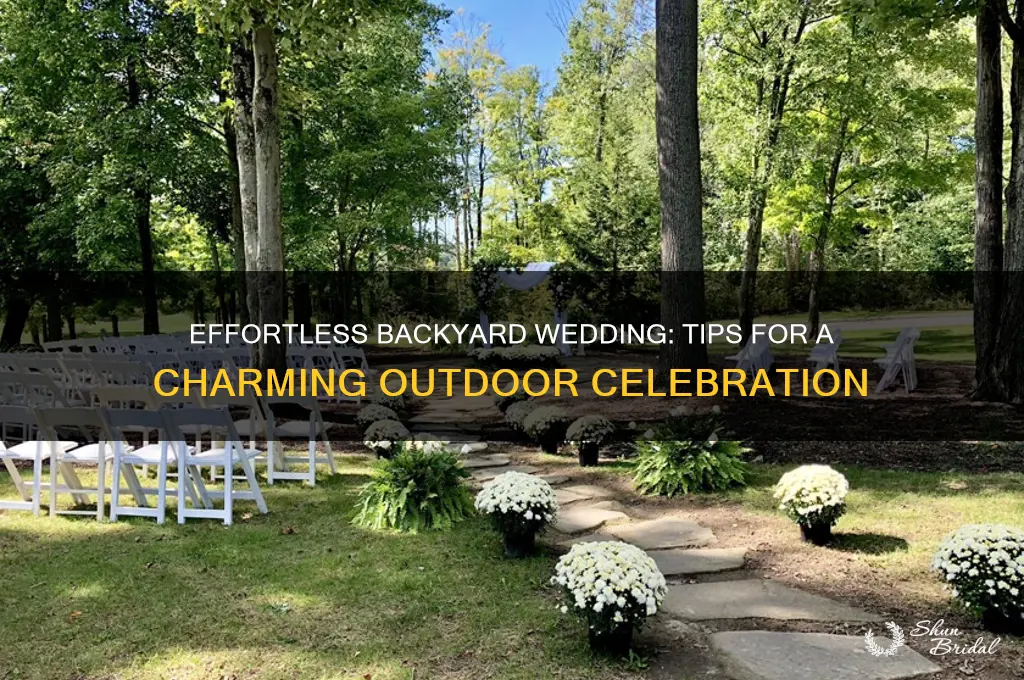 how to pull off a backyard wedding